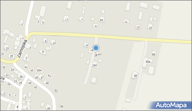 Turobin, Zamojska, 16, mapa Turobin