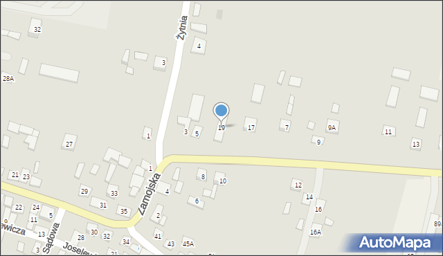 Turobin, Zamojska, 19, mapa Turobin