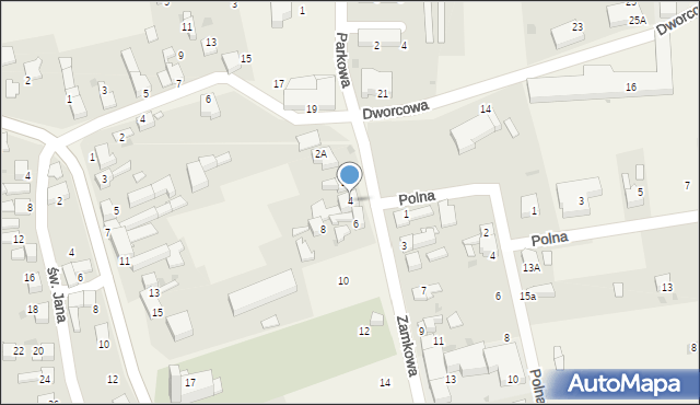 Tworków, Zamkowa, 4, mapa Tworków