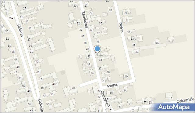 Tworków, Zamkowa, 43, mapa Tworków