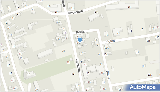 Tworków, Zamkowa, 5, mapa Tworków