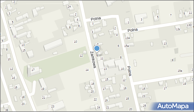 Tworków, Zamkowa, 9, mapa Tworków