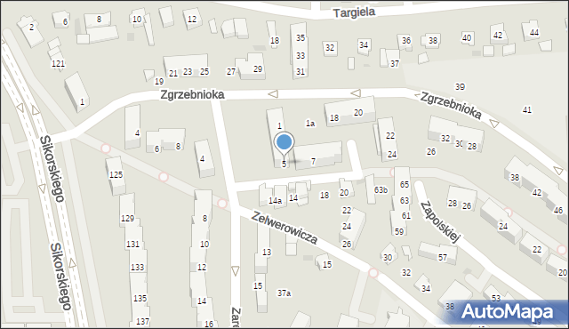 Tychy, Zaręby Rudolfa, 5, mapa Tychów
