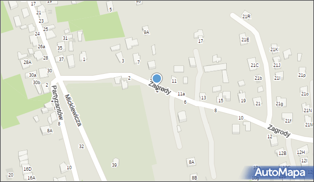 Tyczyn, Zagrody, 4, mapa Tyczyn