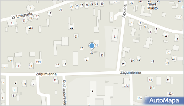 Tykocin, Zagumienna, 29, mapa Tykocin