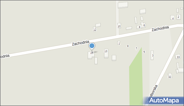 Ujazd, Zachodnia, 15, mapa Ujazd