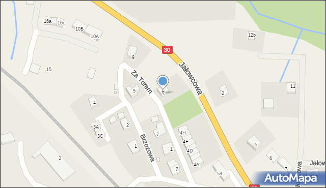 Uniegoszcz, Za Torem, 7, mapa Uniegoszcz