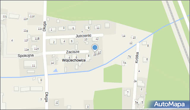 Ustanów, Zacisze, 10, mapa Ustanów