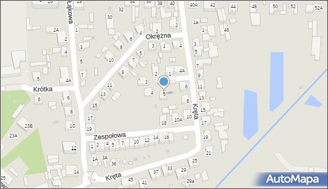 Wągrowiec, Zaułek, 5, mapa Wągrowiec