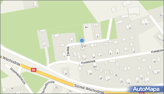 Waliły-Stacja, Zaułek, 4, mapa Waliły-Stacja