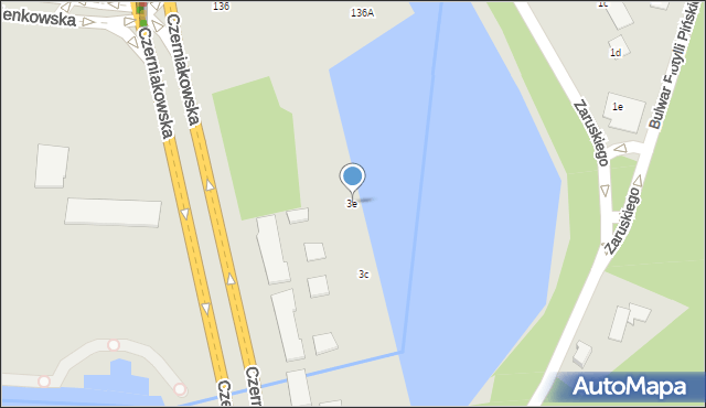 Warszawa, Zaruskiego Mariusza, gen., 3e, mapa Warszawy