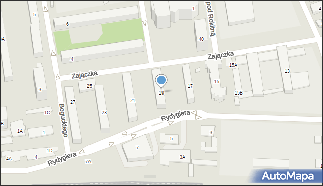 Warszawa, Zajączka Józefa, gen., 19, mapa Warszawy