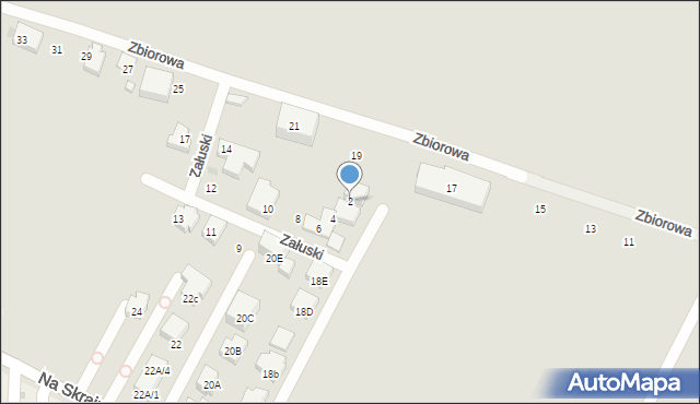 Warszawa, Załuski, 2, mapa Warszawy