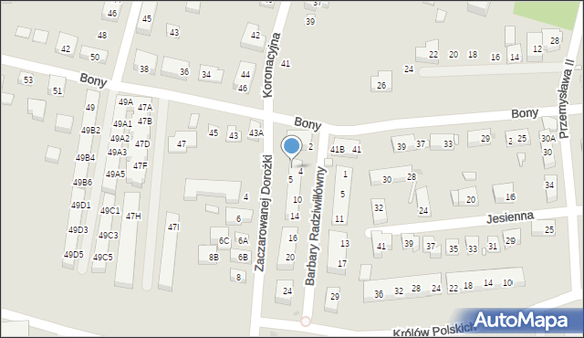 Warszawa, Zaczarowanej Dorożki, 3, mapa Warszawy