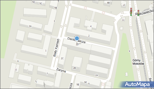 Warszawa, Żaryna Stanisława, 2D, mapa Warszawy