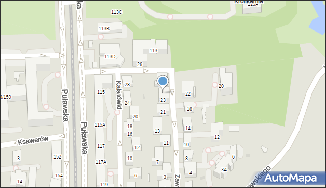 Warszawa, Zawrat, 25, mapa Warszawy