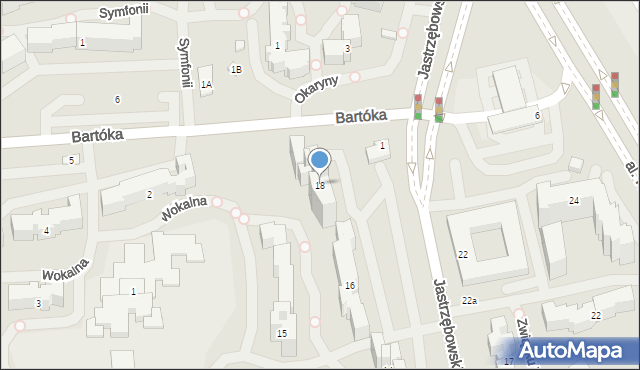 Warszawa, Zamiany, 18, mapa Warszawy