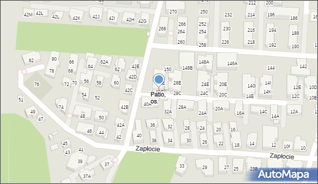 Warszawa, Zapłocie, 32C, mapa Warszawy