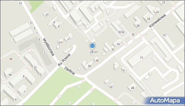 Warszawa, Zabłocka, 21, mapa Warszawy