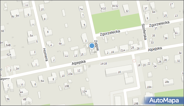 Warszawa, Zalipie, 1A, mapa Warszawy