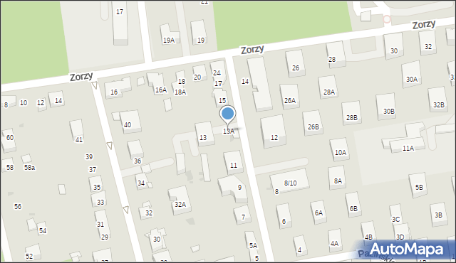 Warszawa, Zambrowska, 13A, mapa Warszawy