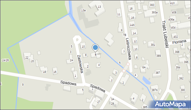 Warszawa, Zastowska, 6, mapa Warszawy