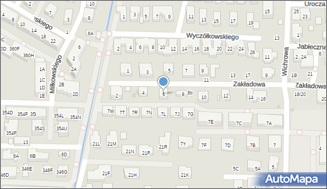 Warszawa, Zakładowa, 6, mapa Warszawy