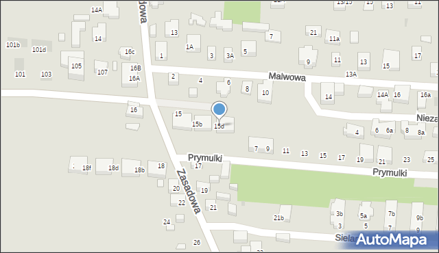 Warszawa, Zasadowa, 15d, mapa Warszawy