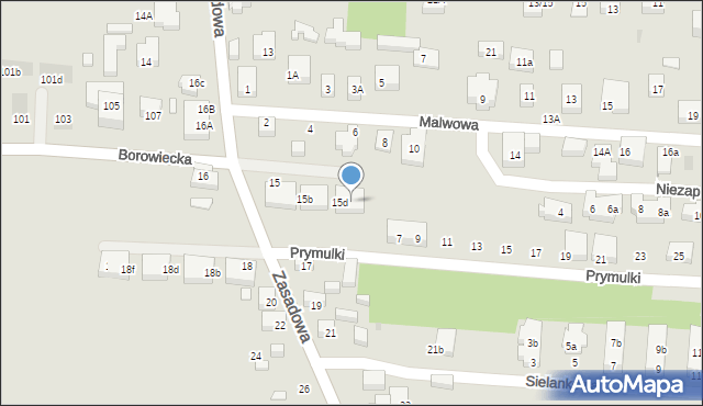 Warszawa, Zasadowa, 15e, mapa Warszawy