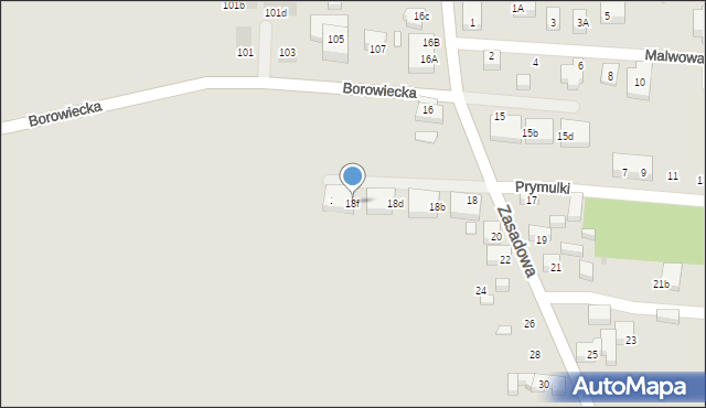 Warszawa, Zasadowa, 18f, mapa Warszawy
