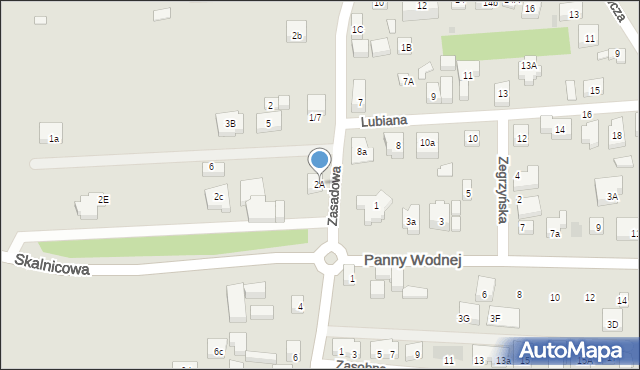 Warszawa, Zasadowa, 2A, mapa Warszawy