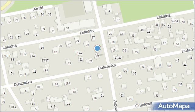 Warszawa, Zabawna, 15, mapa Warszawy