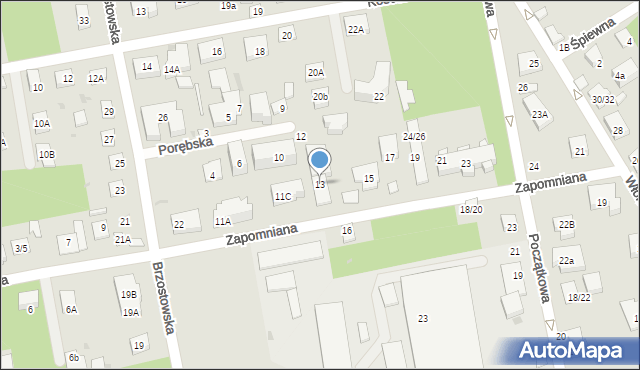 Warszawa, Zapomniana, 13, mapa Warszawy