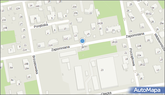 Warszawa, Zapomniana, 16, mapa Warszawy