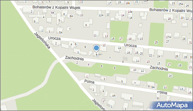 Warszawa, Zachodnia, 5, mapa Warszawy