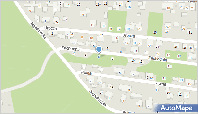 Warszawa, Zachodnia, 6, mapa Warszawy