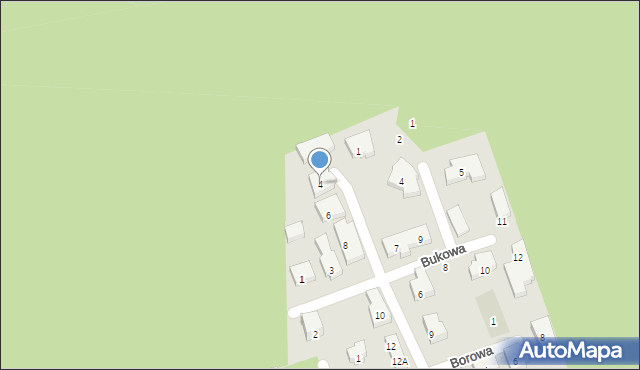 Warszawa, Zagajnikowa, 4, mapa Warszawy