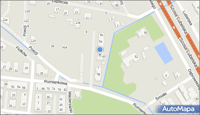 Warszawa, Zapiecek, 5j, mapa Warszawy