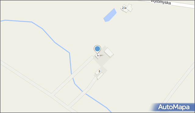 Wąsowo, Zachodnia, 7, mapa Wąsowo