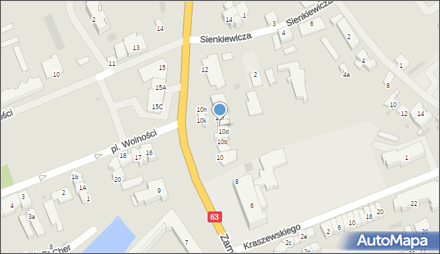 Węgorzewo, Zamkowa, 10e, mapa Węgorzewo