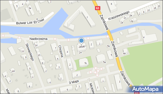 Węgorzewo, Zamkowa, 5d, mapa Węgorzewo