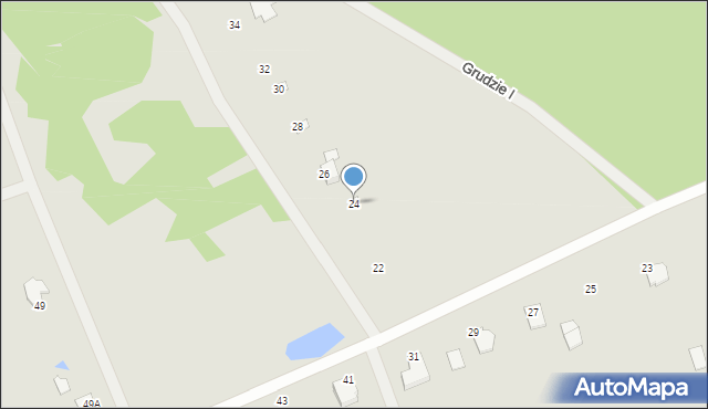 Węgrów, Zaciszna, 24, mapa Węgrów