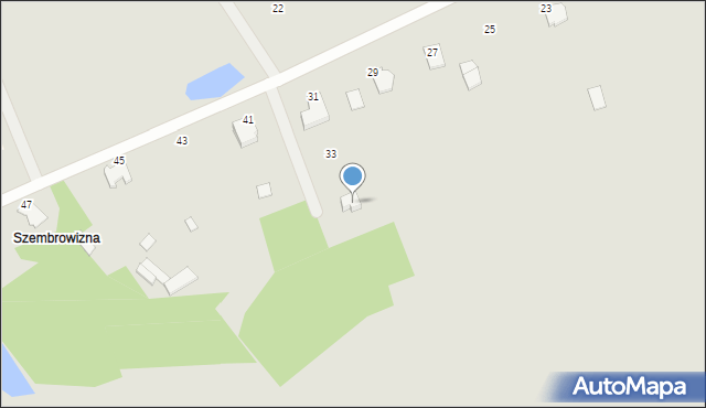 Węgrów, Zaciszna, 35, mapa Węgrów