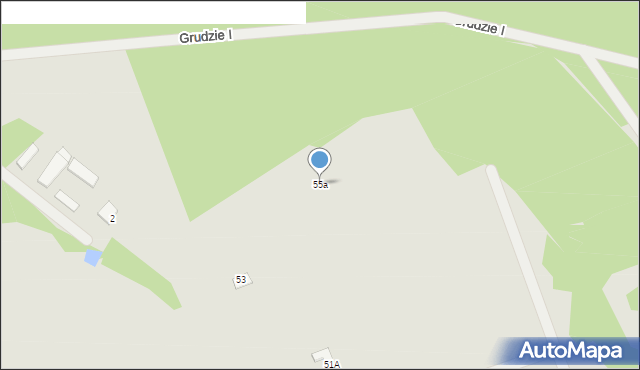 Węgrów, Zaciszna, 55a, mapa Węgrów