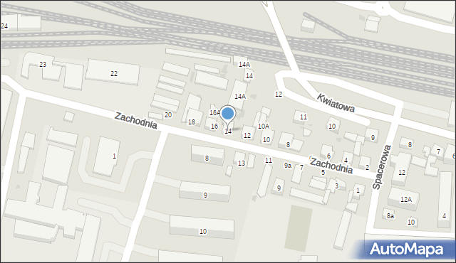 Wejherowo, Zachodnia, 14, mapa Wejherowo