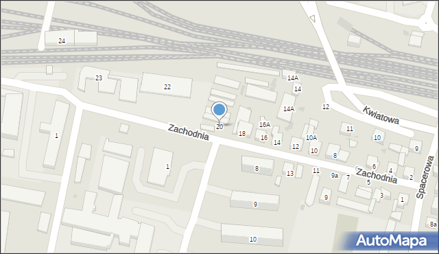 Wejherowo, Zachodnia, 20, mapa Wejherowo