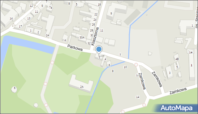 Wejherowo, Zamkowa, 2, mapa Wejherowo