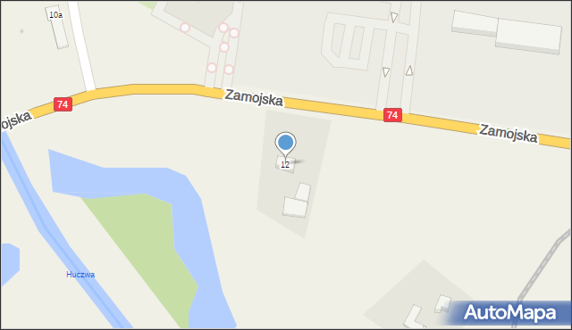 Werbkowice, Zamojska, 12, mapa Werbkowice