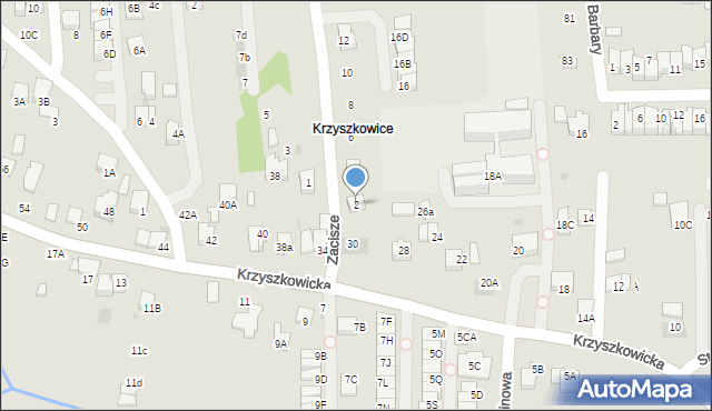 Wieliczka, Zacisze, 2, mapa Wieliczka