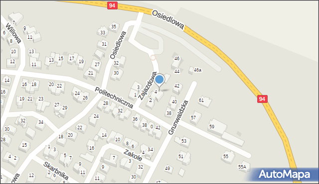 Wieliczka, Zajazdowa, 6, mapa Wieliczka